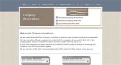 Desktop Screenshot of companyrestoration.ie