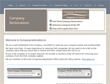 Tablet Screenshot of companyrestoration.ie